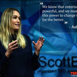 Ashlan Cousteau speaking at TEDx, Scott Base