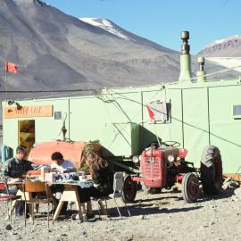 Vanda Station breakfast in the sun