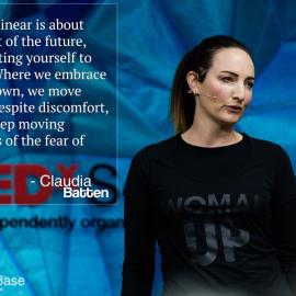Claudia Batten speaking at TEDx, Scott Base