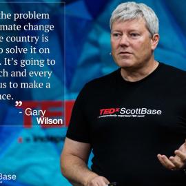Gary Wilson speaking at TEDx, Scott Base