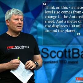 Gary Wilson speaking at TEDx, Scott Base