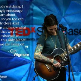 Gin Wigmore performingat TEDx, Scott Base