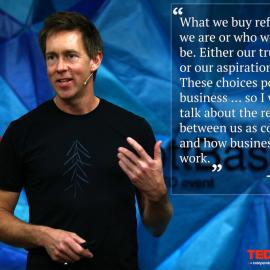 Jeremy Moon speaking at TEDx, Scott Base