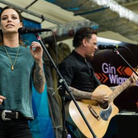 Gin Wigmore performing at Scott Base for TEDx