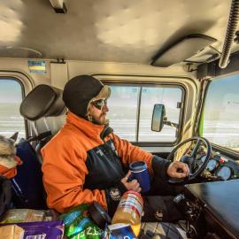 Long trips in the Hagglunds, Marcus Arnold 2016