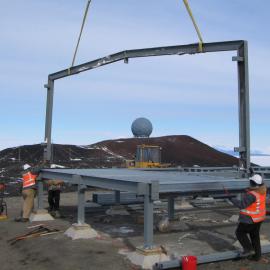 Arrival Heights 2007 atmospheric research laboratory construction