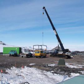 Arrival Heights 2007 atmospheric research laboratory construction