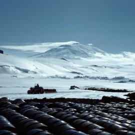 TAE-IGY fuel drum storage, Scott Base