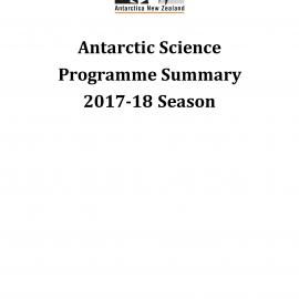 Antarctic Science Programme Summary 2017/18