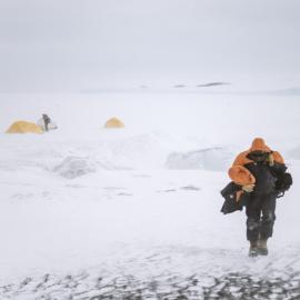 Packing up field camp