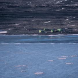 Vanda Station and Lake from helicopter, Oct '94