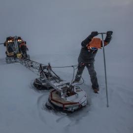 Checking for Crevasses- Traverse 