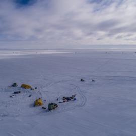 Aerial view of Hot Water Drill Site 2 