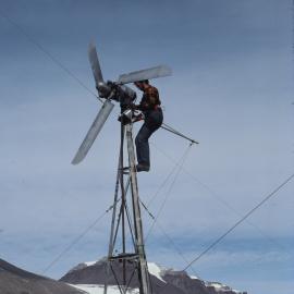 Pete working on old Dunlite