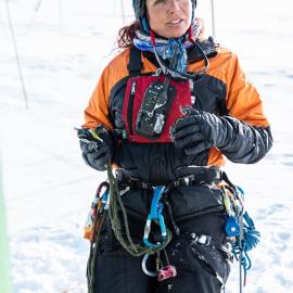 Safety gear- crevasse training 
