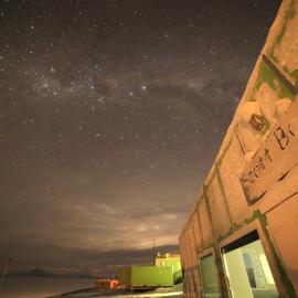 Scott Base and Milky Way