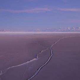 Sea ice cracks