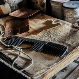 Broken comb inside Scott's Hut