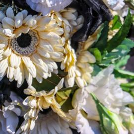 Close up of Erebus memorial wreath