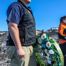 Erebus memorial wreath
