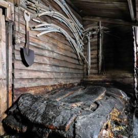 Inside Terra Nova Hut 
