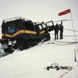 Hagglunds in crevasse
