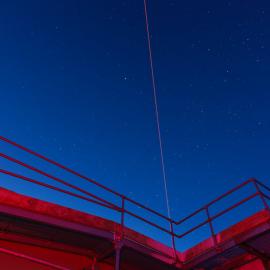 LIDAR laser at Arrival Heights