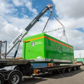 Living module departs for Antarctica 