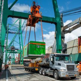 Living module departs for Antarctica 