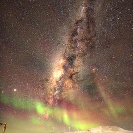 Aurora and Milky Way