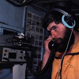 Malcolm MacFarlane, Vanda leader, doing radio sked