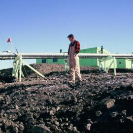 Kitchen waste outlet Scott Base - sampling site for algae
