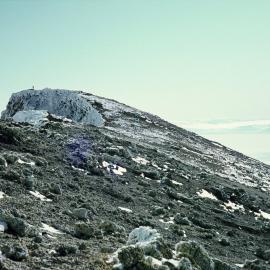 Figure on crater rim