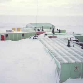 Scott Base after blizzard