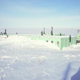 Scott Base after blizzard