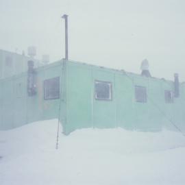 A Hut in blizzard