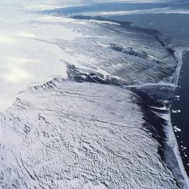 Cape Bird after snowfall McDonald Beach, Waipuke Beach, middle penguin rookery