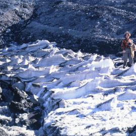 Ploughshare snow surface near icecap, Cape Bird