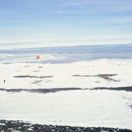 Beach and ice ridges, Cape Bird
