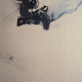 Aerial view of Hut Point Peninsula, Scott Base and McMurdo