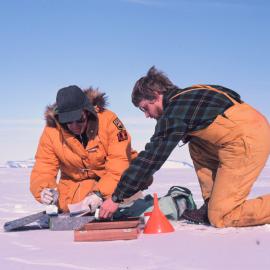 Radiometer recordings & snow sampling 