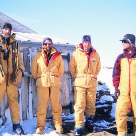 Antarctic Heritage Trust Members at Cape Evans 