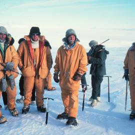 Group in Survival clothing 