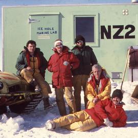 Team Photo outside the fish hut