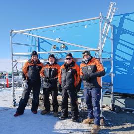 AERI installation crew