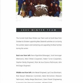 Winter Over Staff - 2005