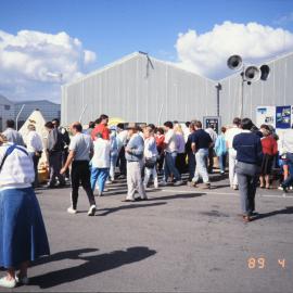 Crowd around AHT Display 