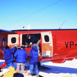 Loading Twin Otter at Base Camp 