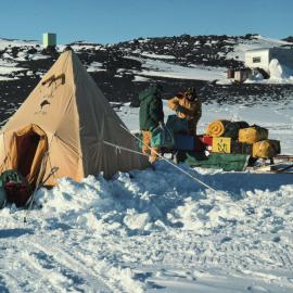 Packing up camp at Cape Evans 