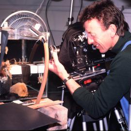 Paul Donovan filming an experiment